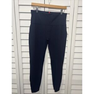 Spanx Ponte Ankle Leggings Comfort Stretch Women's Size Medium Navy